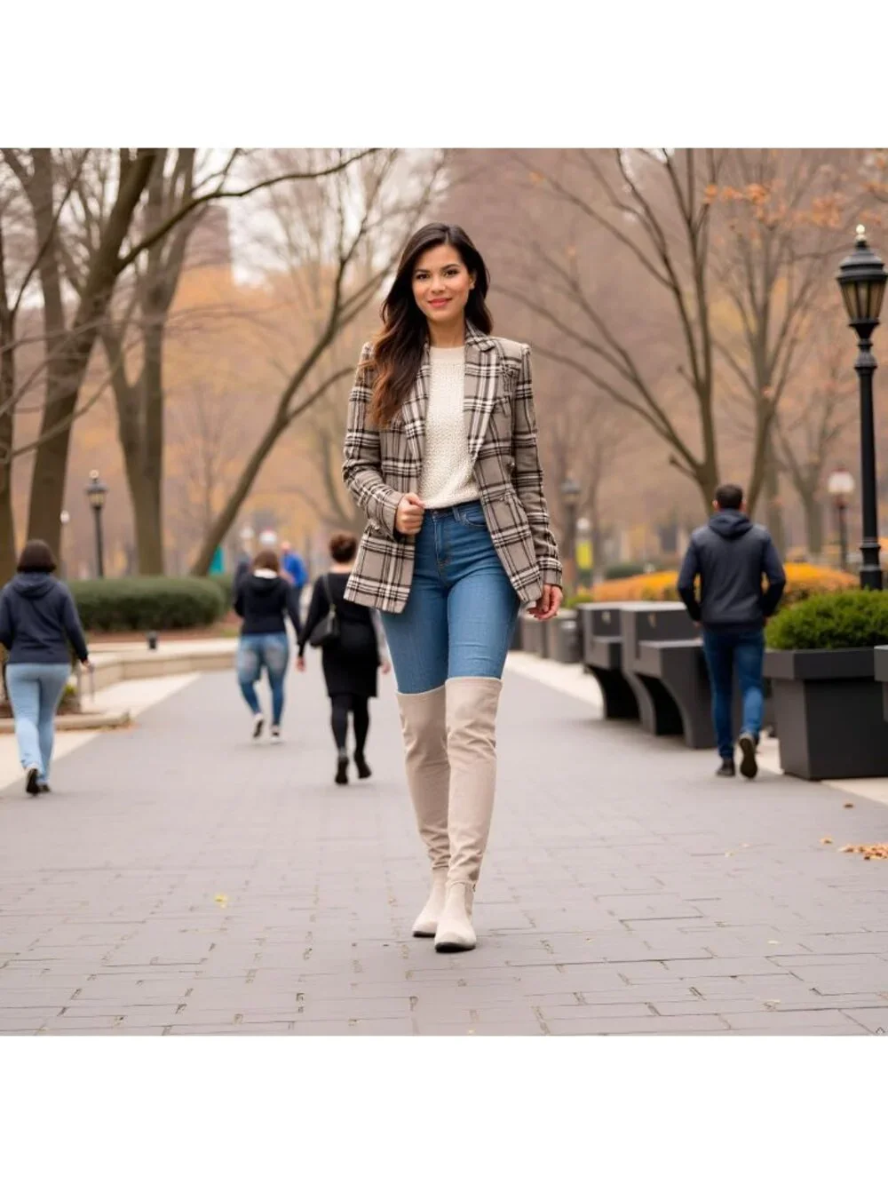 Stylish Over the Knee Suede Boots | Thigh High Block Heels | Winter Comfort